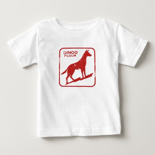 T-shirt Pour Bébé T-shirt bébé à farine Dingo (Devant)