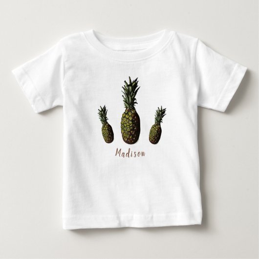 T-shirt Pour Bébé T-shirt bébé ananas (Devant)
