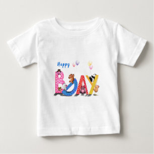 T-shirt Pour Bébé T-shirt bébé anniversaire cadeau Happy Bears Party