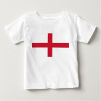 T-shirt bébé avec drapeau d'Angleterre