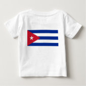 T-shirt Pour Bébé T-shirt bébé avec drapeau de Cuba (Dos)