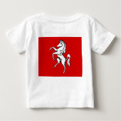 T-shirt Pour Bébé T-shirt bébé avec drapeau de Kent, Angleterre (Dos)
