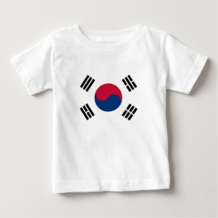 T-shirt Pour Bébé T-shirt bébé avec drapeau de la Corée du Sud