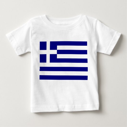 T-shirt Pour Bébé T-shirt bébé avec drapeau de la Grèce (Devant)