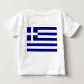 T-shirt Pour Bébé T-shirt bébé avec drapeau de la Grèce (Dos)