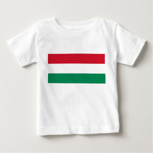 T-shirt Pour Bébé T-shirt bébé avec drapeau de la Hongrie