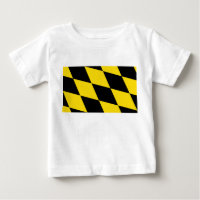 T-shirt bébé avec drapeau de Munich, Allemagne