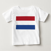 T-shirt bébé avec drapeau de Pays-Bas