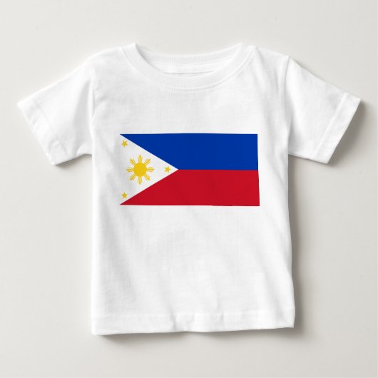 T-shirt Pour Bébé T-shirt bébé avec drapeau des Philippines (Devant)