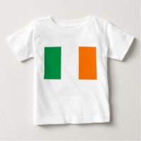 T-shirt bébé avec drapeau d'Irlande