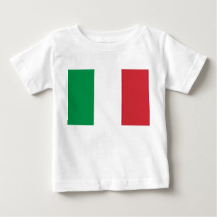 T-shirt Pour Bébé T-shirt bébé avec drapeau d'Italie