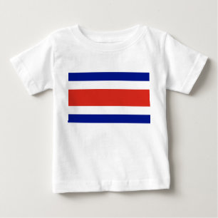 T-shirt Pour Bébé T-shirt bébé avec drapeau du Costa Rica