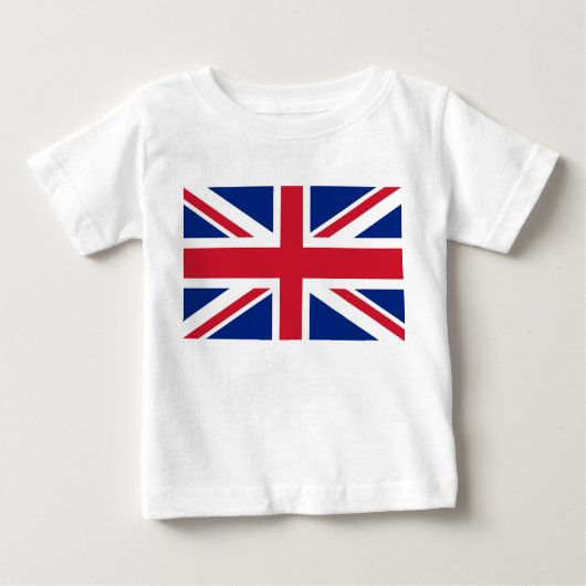 T-shirt Pour Bébé T-shirt bébé avec drapeau du Royaume-Uni (Devant)
