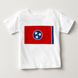 T-shirt Pour Bébé T-shirt bébé avec drapeau du Tennessee, U.S.A.