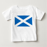 T-shirt bébé avec drapeau écossais