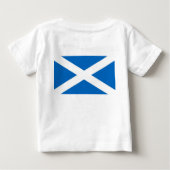 T-shirt Pour Bébé T-shirt bébé avec drapeau écossais (Dos)