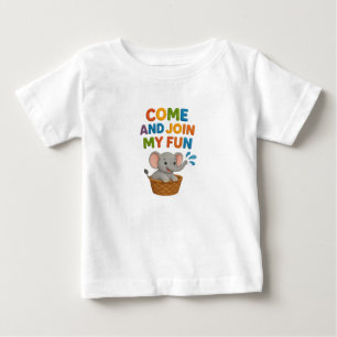 T-shirt Pour Bébé T-shirt bébé avec drôle Elephant