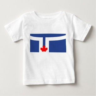 T-shirt Pour Bébé T-shirt bébé avec le drapeau de Toronto