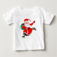 T-shirt bébé avec Père Noël - Noël