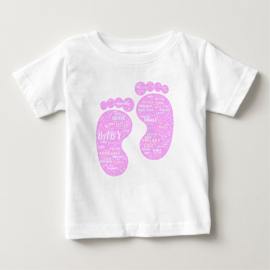 T-shirt Pour Bébé T-shirt bébé avec un Cloud Word (Devant)