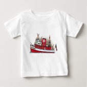 T-shirt Pour Bébé T-shirt bébé bateau feu (Devant)