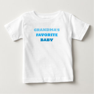 T-shirt Pour Bébé T-shirt Bébé Bleu Bleu, le bébé préféré de grand-m