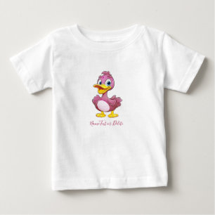 T-shirt Pour Bébé T-Shirt bébé canard rose