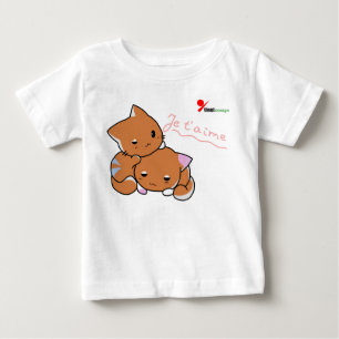 T-shirt Pour Bébé T-shirt bébé chatons jouant