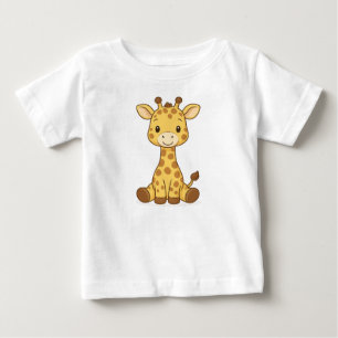 T-shirt Pour Bébé t-shirt bébé, chemise girafe, bébé safari, jungle