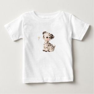 T-shirt Pour Bébé T-shirt bébé Chien – Bébés Tachetés & Rayés Mignon