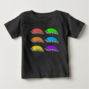 T-shirt Pour Bébé T-shirt bébé - Cloportes arc-en-ciel (vivant)