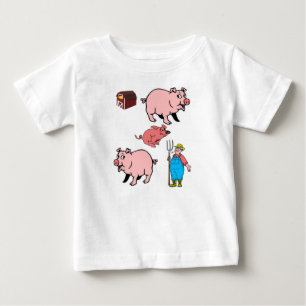 T-shirt Pour Bébé T-shirt bébé cochon