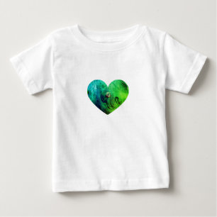T-shirt Pour Bébé T-Shirt Bébé Cœur de Slime Rose