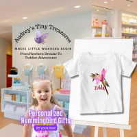 T-shirt bébé colibri personnalisé