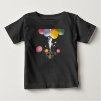 T-shirt bébé coloré avec ballons D