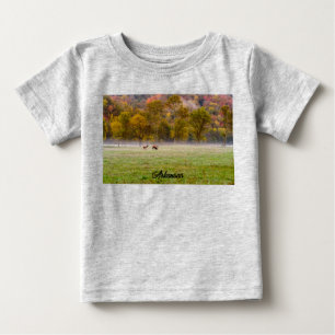 T-shirt Pour Bébé T-shirt Bébé Couple d'Élans Pâturant