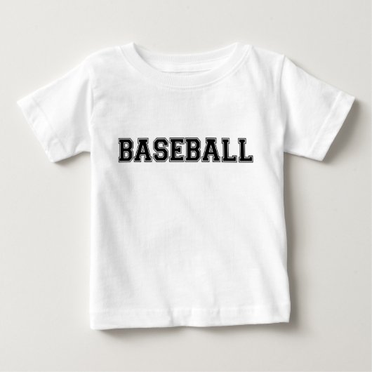 T-shirt Pour Bébé T-shirt bébé de baseball (Devant)