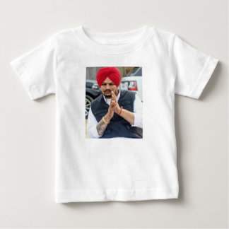 T-shirt Pour Bébé T-shirt bébé design avec Sidhu Moose Wala Photo