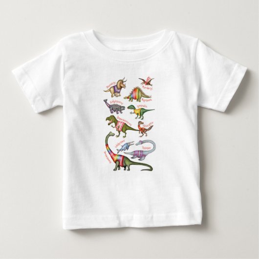 T-shirt Pour Bébé T-shirt bébé dinosaure (Devant)