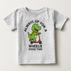 T-shirt Pour Bébé T-shirt bébé dinosaure vert mignon
