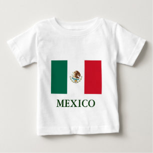 T-shirt Pour Bébé T-shirt bébé du drapeau mexicain