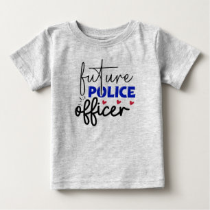 T-shirt Pour Bébé T-shirt bébé du futur policier