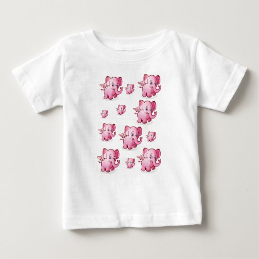 T-shirt Pour Bébé T-shirt bébé éléphant (Devant)