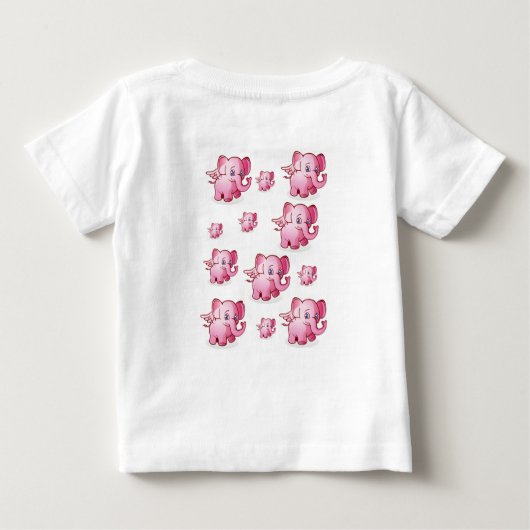 T-shirt Pour Bébé T-shirt bébé éléphant (Dos)