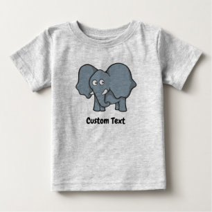 T-shirt Pour Bébé T-shirt bébé éléphant gris