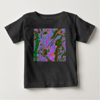 T-shirt bébé en marbre aigre