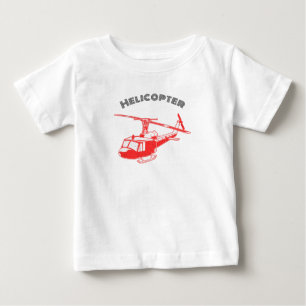 T-shirt Pour Bébé T-Shirt Bébé Été Avec Hélicoptère