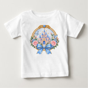 T-shirt Pour Bébé T-Shirt Bébé Fille Château Princesse – Flora Nœud