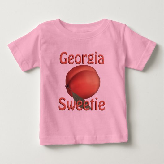 T-shirt Pour Bébé T-shirt bébé Georgia Peach (Devant)