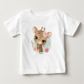 T-shirt Pour Bébé T-Shirt Bébé Giraffe Cute (Devant)
